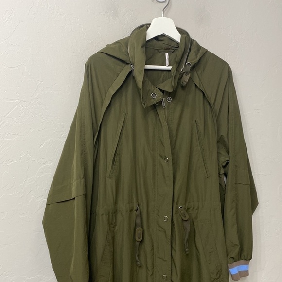 Free People wind swept jacket size small.Green and blue - Picture 2 of 15